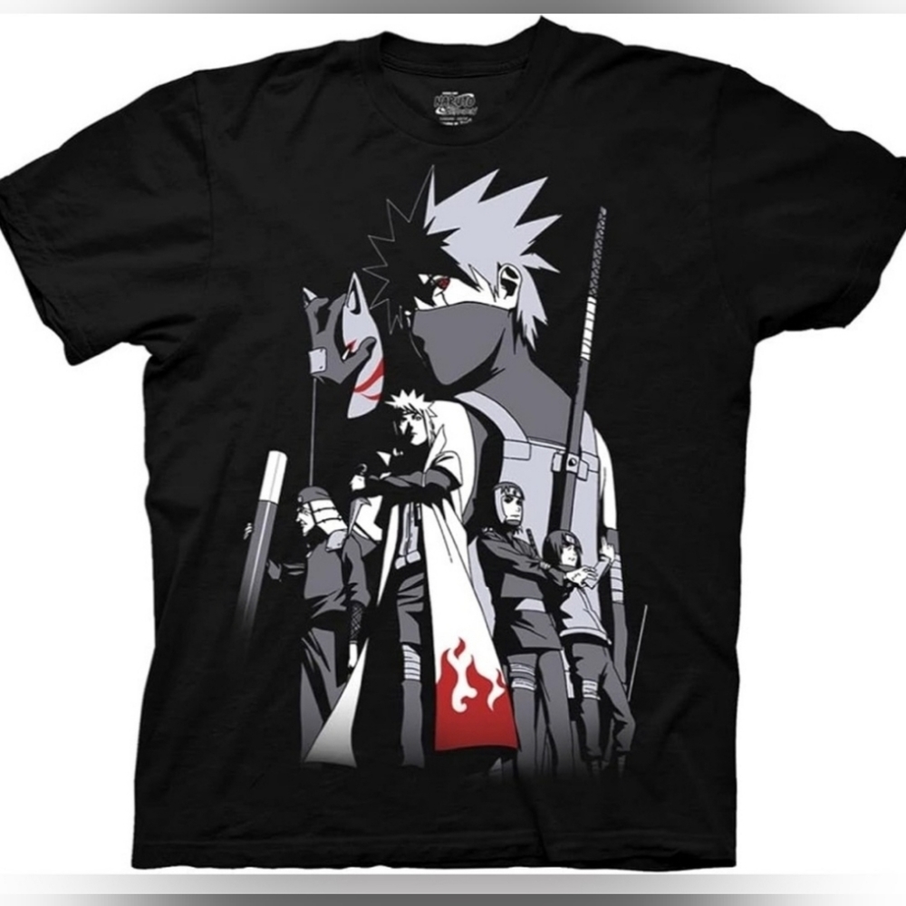Naruto Kakashi Story Anime Tee Size Medium Pre-Loved